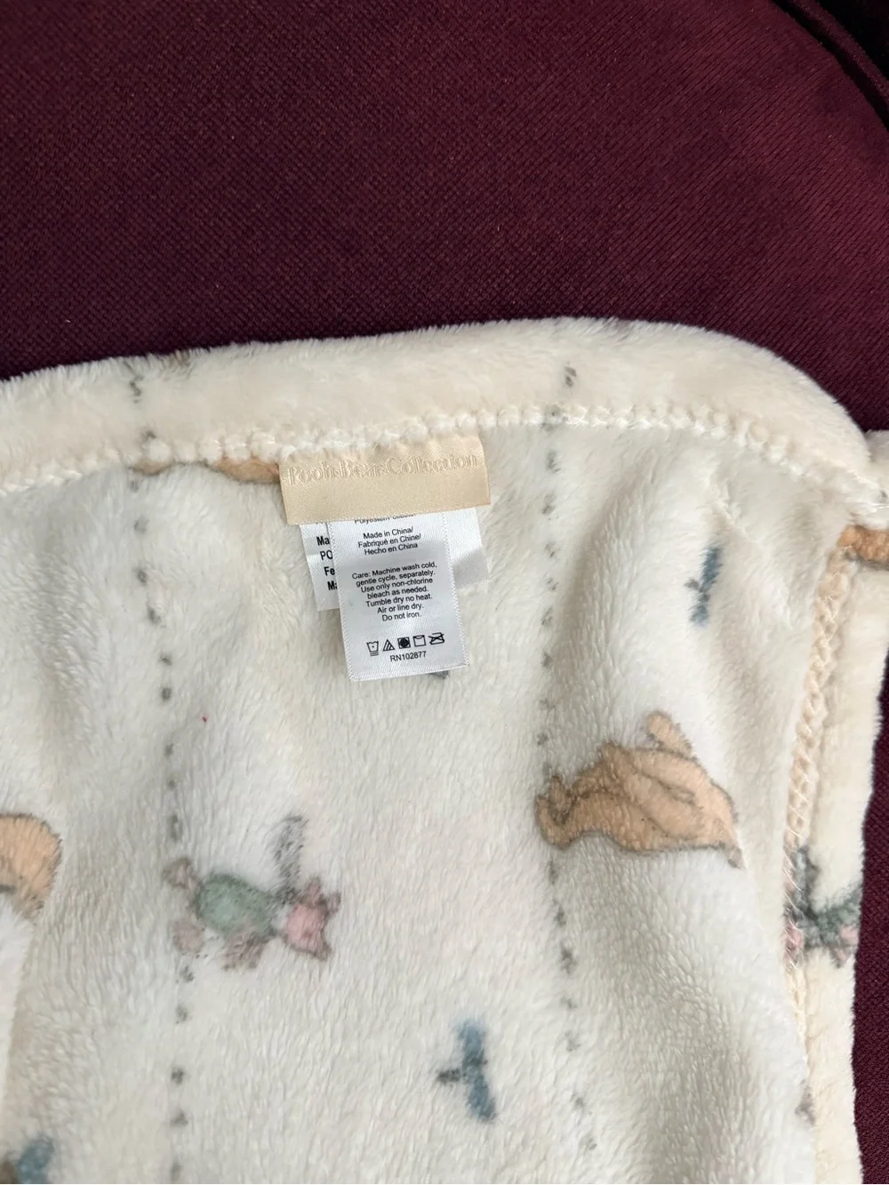 2 Pooh Bear Collection Winnie the Pooh Plush Blankets BUNDLE
